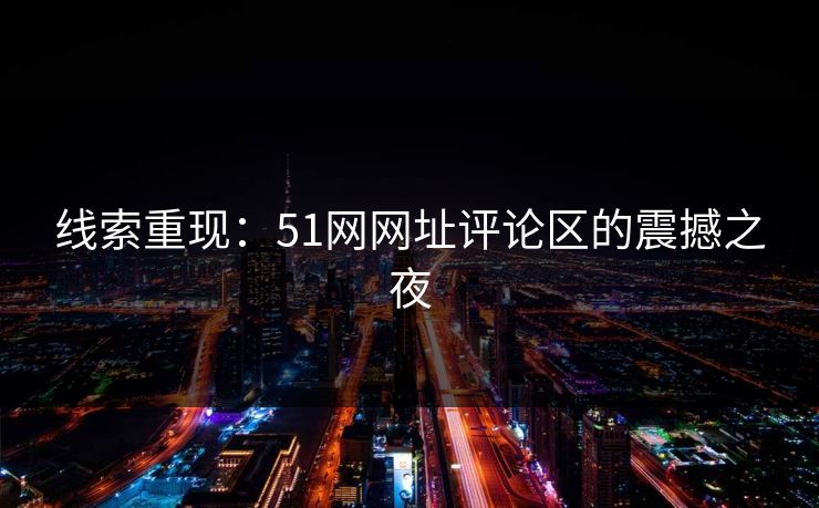 线索重现：51网网址评论区的震撼之夜